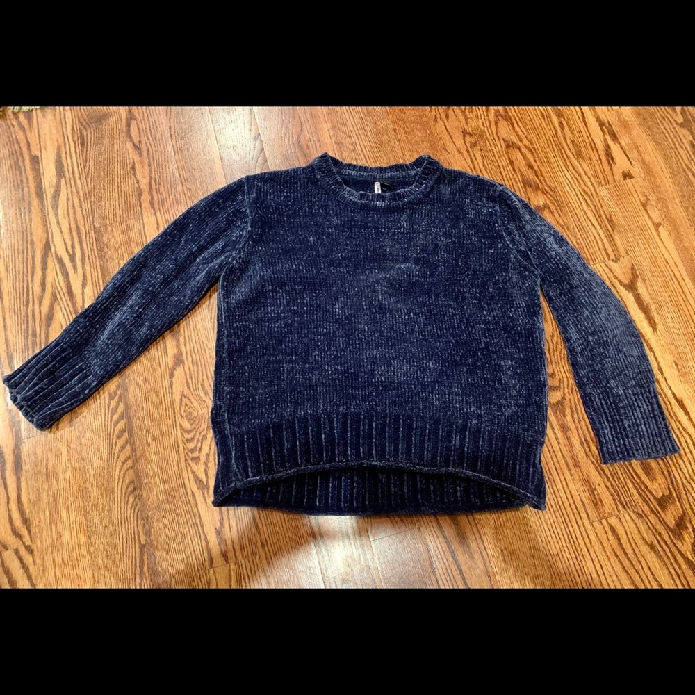 Navy Chenille Sweater